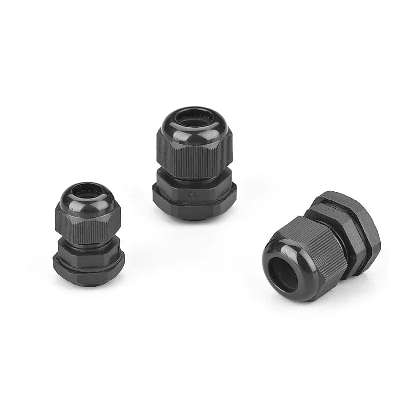 Presse-étoupe électrique étanche en plastique, 10 pièces, entrée de câble en Nylon M8/M10/M12/M16/M20/M25/M32/M36/M40, connecteur de fil de passage de câble