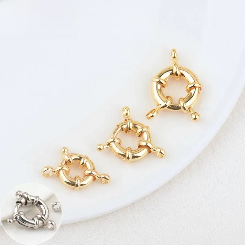 (2751)6 pièces 11.5MM 13MM 15MM 21MM 24K couleur or laiton 2 trous bracelet à breloques connecteur haute qualité bijoux à bricoler soi-même accessoires