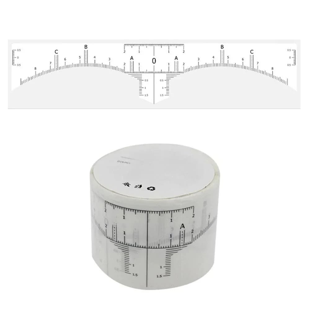 Règle de Microblading jetable, 50 pièces/lot, règle de guidage, autocollant adhésif, outil de maquillage Permanent pour sourcils