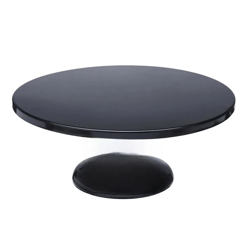 Support à gâteau rond en fer de 12 pouces, assiette à gâteau, piédestal, porte-Dessert, fête d'anniversaire et de mariage