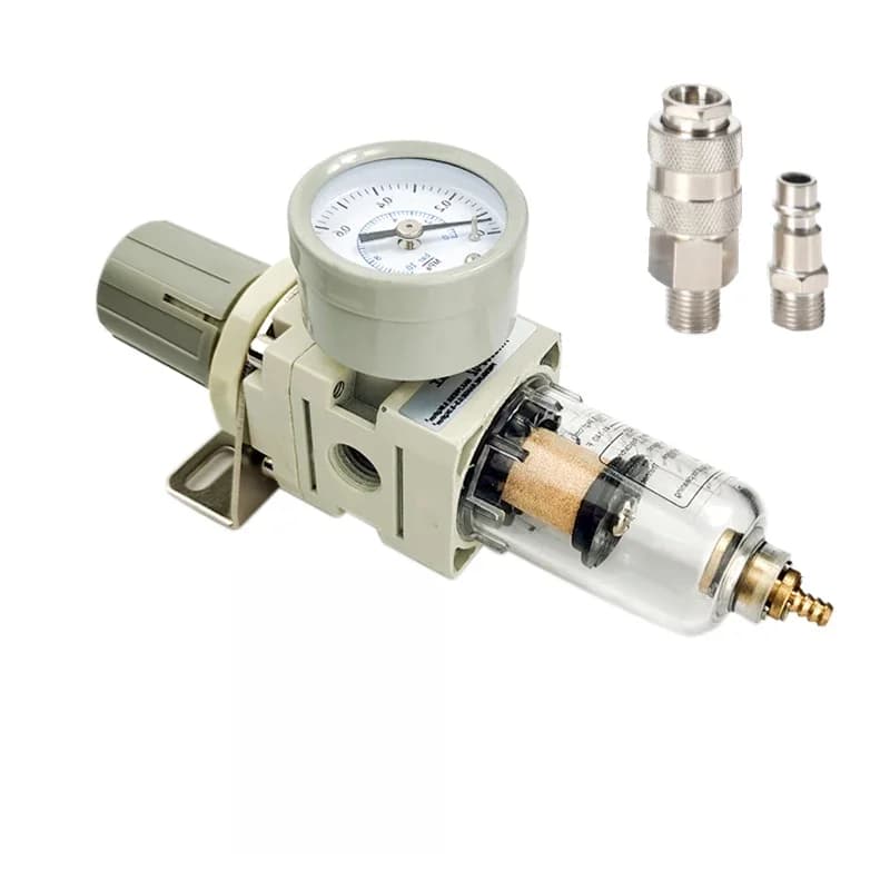 AW2000-02 pneumatique 1/4 BSP filtre à Air régulateur de pression Combo Piggyback, filtre de compresseur d'outil à Air avec jauge