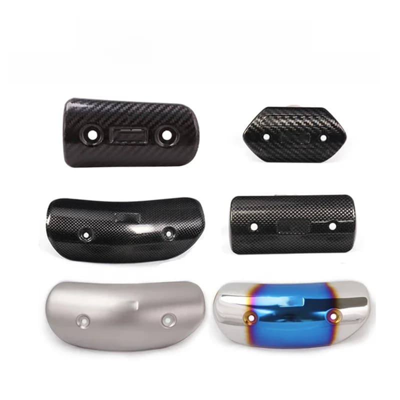 Protection en fibre de carbone pour silencieux d'échappement de moto, couvercle de protection thermique, protection anti-brûlure pour Z900 Pit Bike Vintage