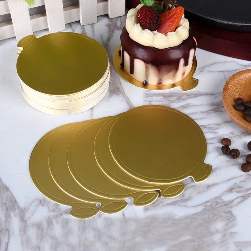 Planche à gâteau ronde, 8cm/9cm, 10 pièces, pour mousse, carte à dessert, cuisson, affichage spectaculaire