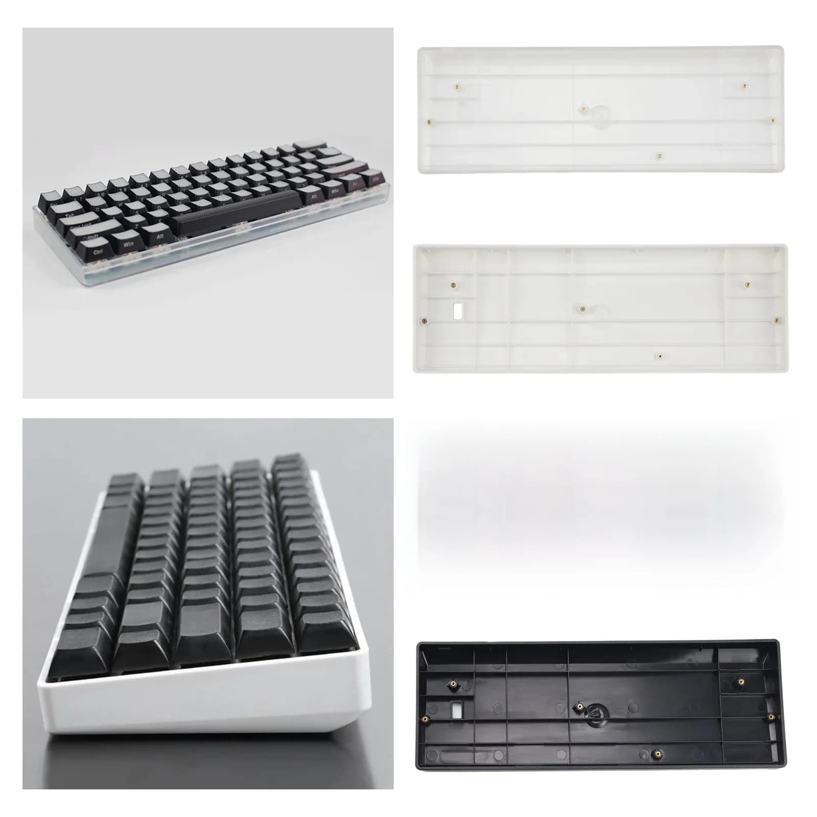 Coque de clavier mécanique pour les jeux et la productivité, cadre de bricolage, coordinateur, compatible avec GH60 POKER2 FACEU 60, 60%