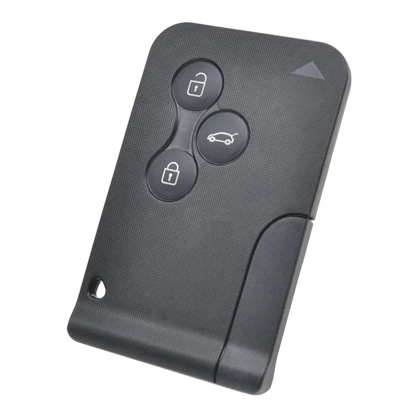 Apktnka coque de clé de carte à distance de voiture pour Renault Megane Scenic 2 Clio 3 avec lame non coupée 3 boutons