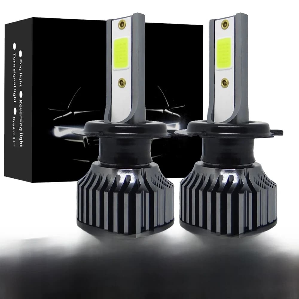 Ampoule de voiture LED H1, H7, H4, 9000LM, HB3, HB4, H11, H8, 9006, 9005, ampoule de sauna, Diode, phares antibrouillard pour Auto, 6000K, 8000K, 3000K, 12V, 2 pièces