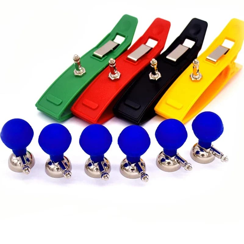 6 boules d'aspiration ECG EKG multifonctions pour adultes, accessoires ECG EKG compatibles avec Banana 4.0 Din 3.0 Clip Snap, 4 pièces/ensemble
