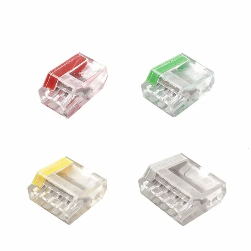 Connecteur de fil 252 253 254 255 Mini connecteurs rapides conducteur de câblage Compact universel bornier enfichable connecteur LED