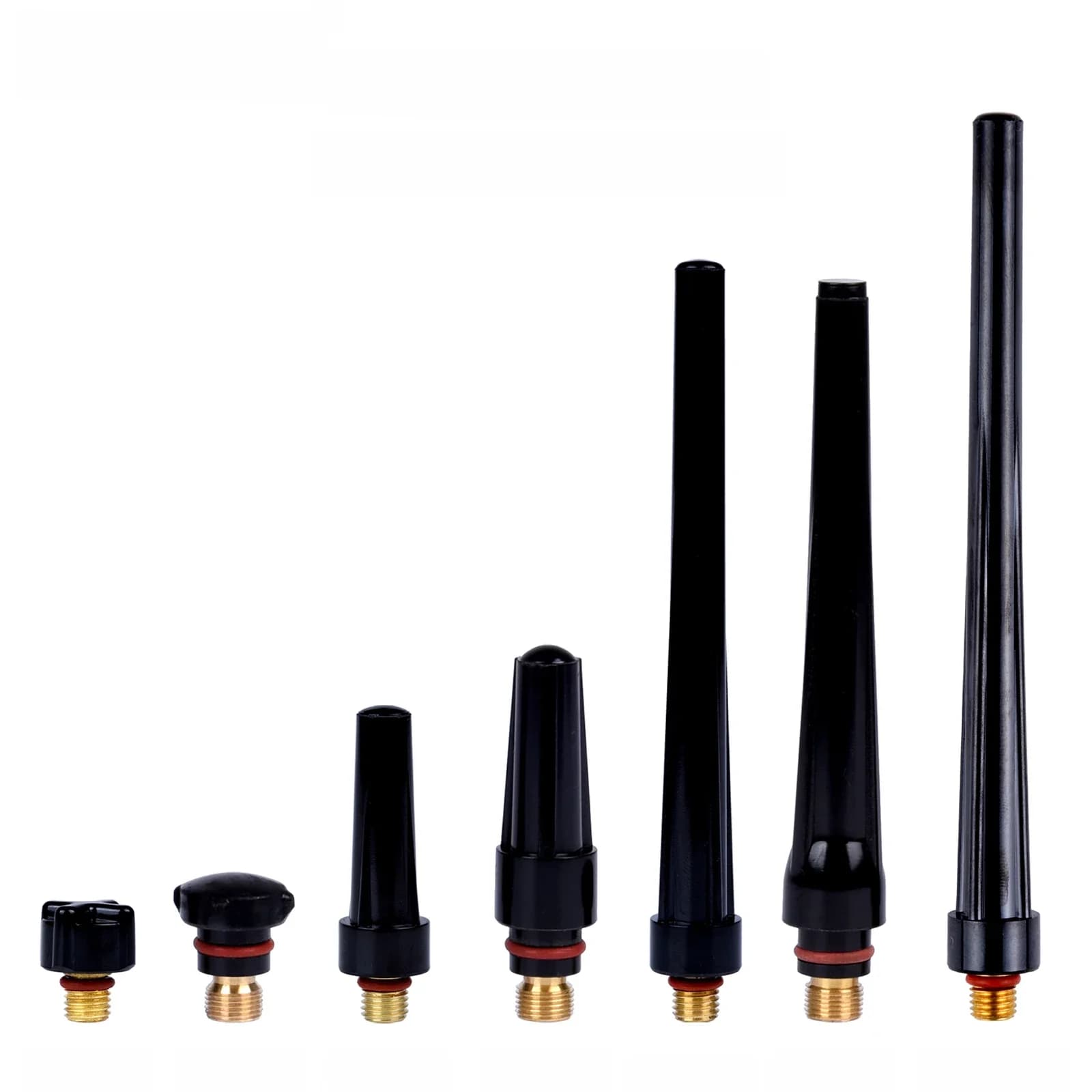 Ensemble de torche de soudage TIG extra long, long, moyen, court, capuchon arrière pour WP9, 17, 20, 18, 25/26, V33, Rivière V35, V24, Rivière V24L, 57Y04, 57Y03, 57Y02