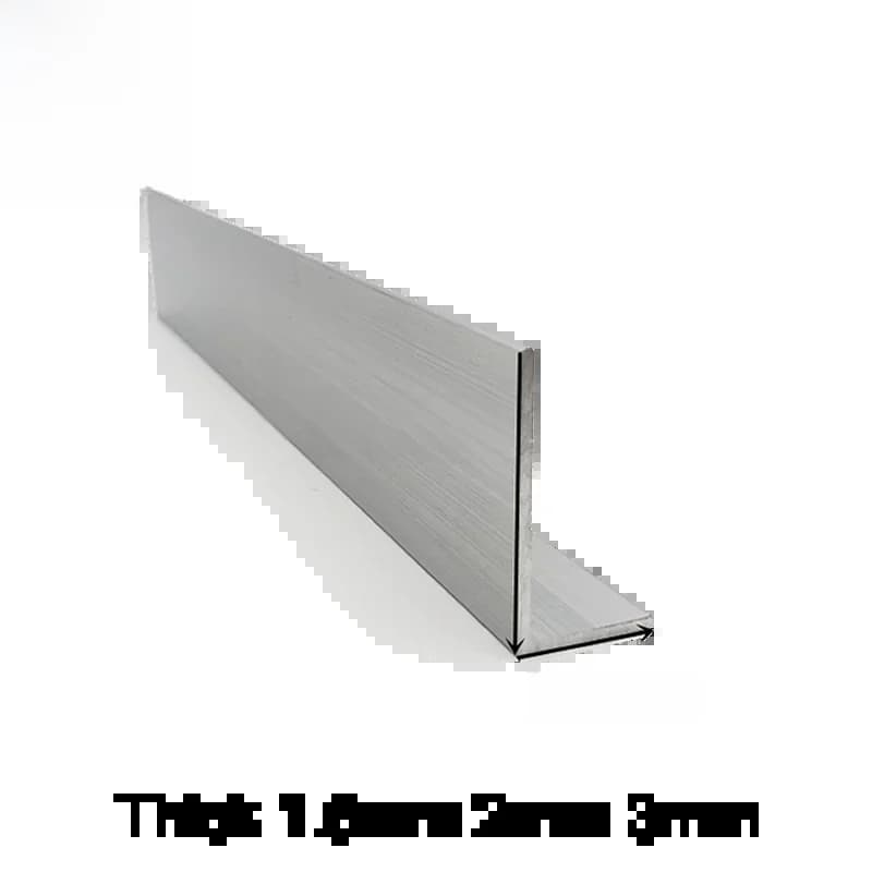 20x40mm épais 1.5/2/3mm,6063 en aluminium À Angle droit en forme de L en alliage d'aluminium, bordure En Aluminium triangle profil, Matériaux De Décoration