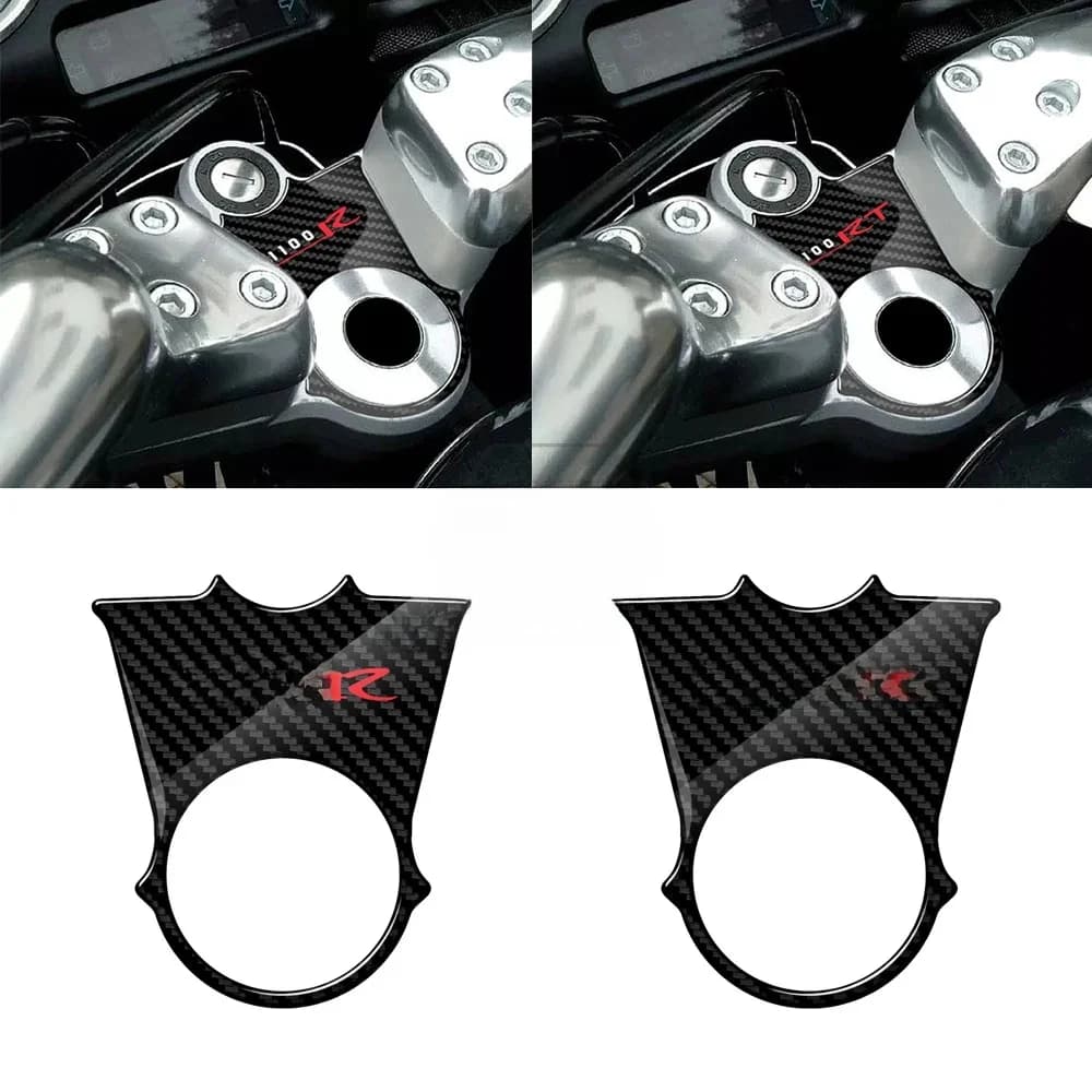 Pour BMW R1100R ('94-'96) / R1100RT ('96-'01) 3D, aspect carbone, Triple protection