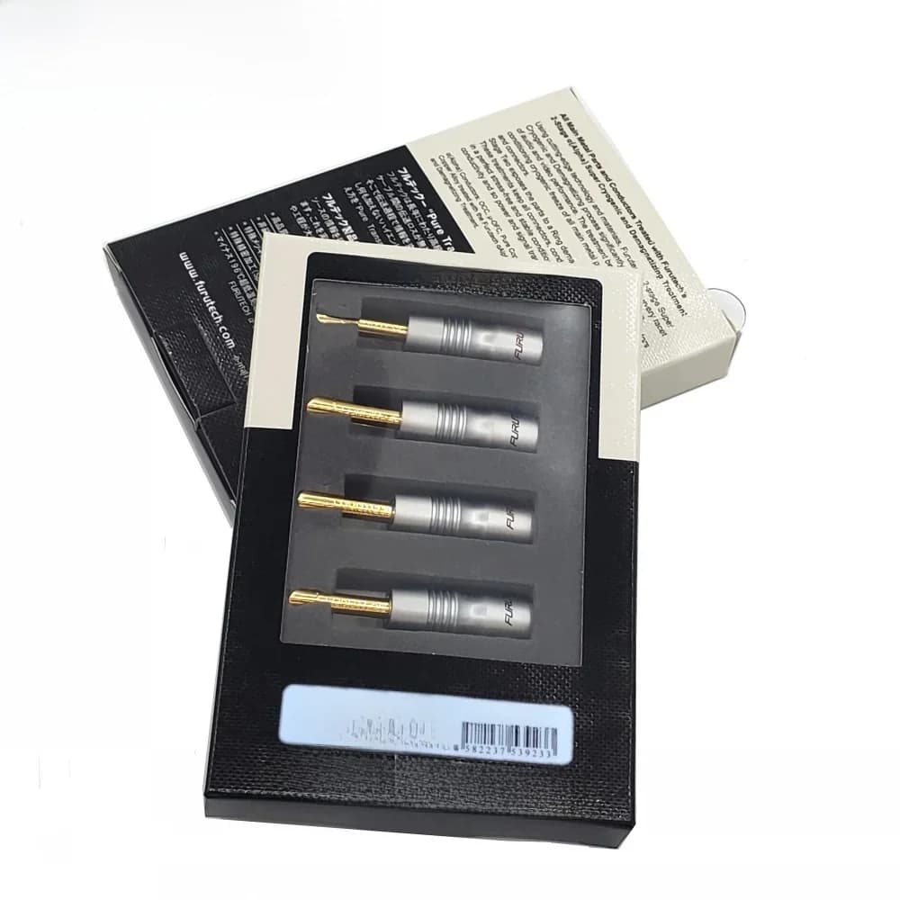 Câble de haut-parleur HiFi Furutech FP-200B(G) avec connecteur banane plaqué rhodium, boîte d'origine, fabriqué au Japon