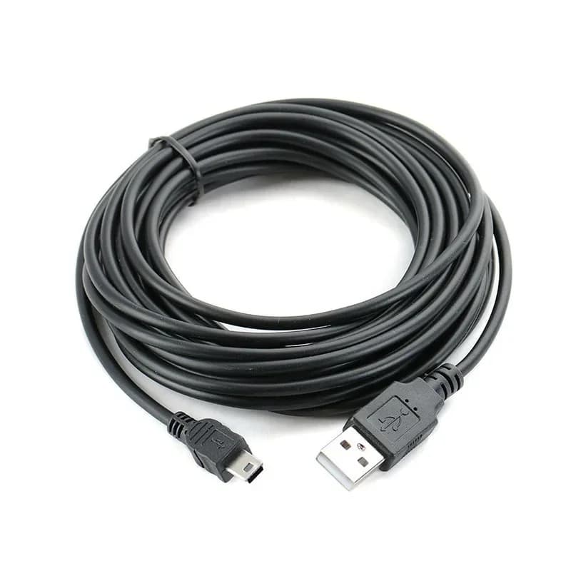 Câble universel Mini USB à 5 broches, cordon de chargement pour lecteur MP3 MP4, caméra, Navigation, enregistreur de conduite, 5m