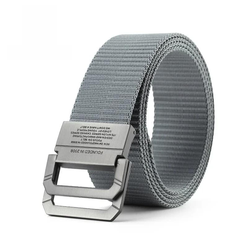 Ceintures pour hommes à boucle automatique, ceintures en métal pour hommes, ceintures en toile et nylon de haute qualité, ceintures décontractées pour le sport, étudiants HB009
