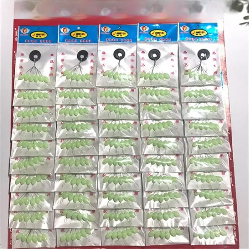 Flotteur de bouchon en caoutchouc Shoous, 6 en 1, gel de pton Bobber, connecteur de haricot spatial, accessoires de ligne de pêche, 60 pièces, 10 paquets