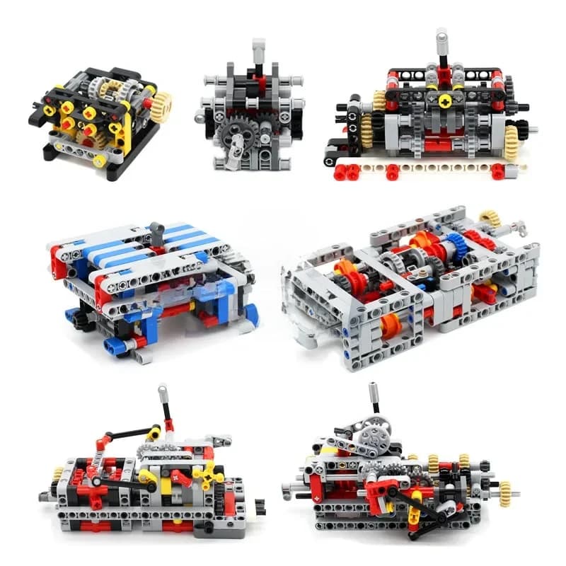 Pièces de haute technologie MOC, toutes sortes de boîtiers de vitesses multi-vitesses pour moteurs, blocs de construction compatibles avec le kit de moteurs PF, jouet DIY.