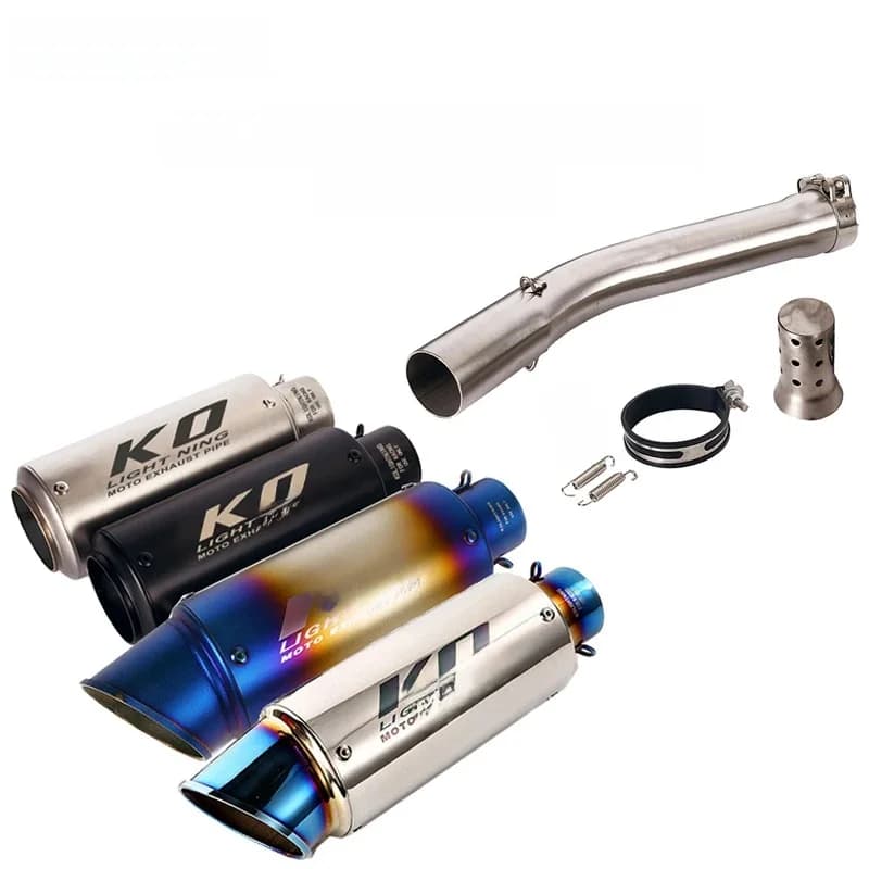 Ligne d'échappement Slip-On avec silencieux 51mm, collecteur central amovible, DB Killer, en acier inoxydable, pour moto Yamaha YZF R6 (1998 – 2005)