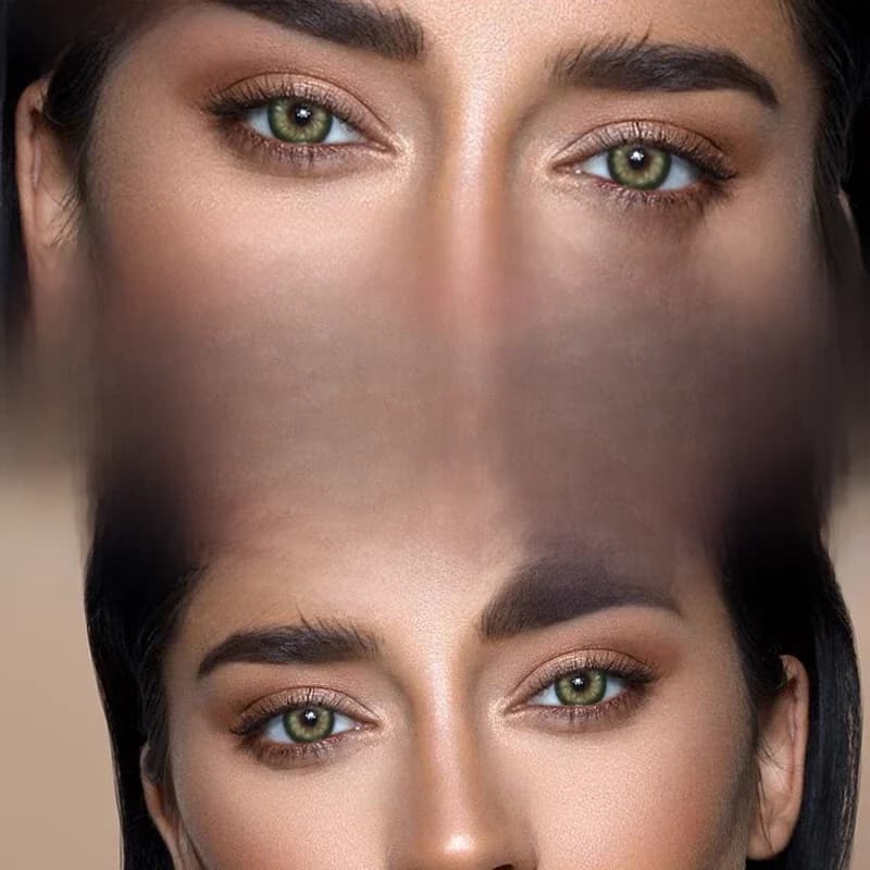 Lentilles de contact Lentilles de contact de couleur pour les yeux 2 pièces Lentilles de contact de couleur bleue naturelle Lentilles de contact cosmétiques vertes de beauté annuelle