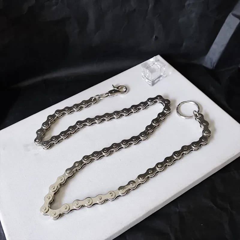 Chaîne de pantalon Punk pour hommes, portefeuille, ceinture, chaîne de vélo, chaîne de pantalon en métal pour pantalons en jean, bijoux à la mode pour hommes et femmes