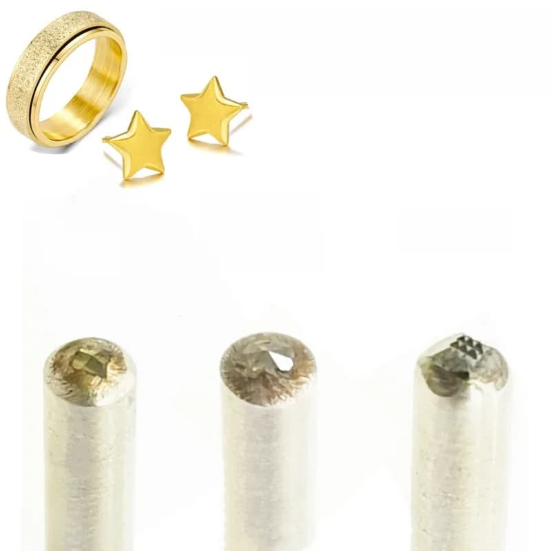 Outil de bijouterie CNC pour la création de surfaces texturées, rugueuses et mates, pour la pose et le polissage de diamants, or, argent, laiton et pierres précieuses