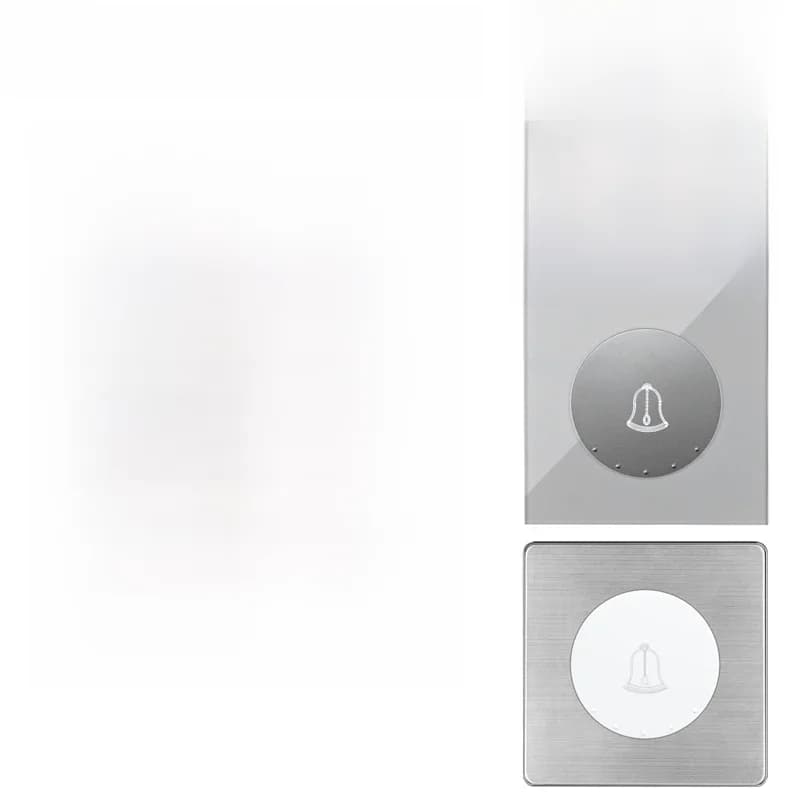 1 bouton interrupteur de sonnette interrupteur de réinitialisation interrupteur mural plastique verre acier inoxydable alliage d'aluminium noir blanc or argent gris gris