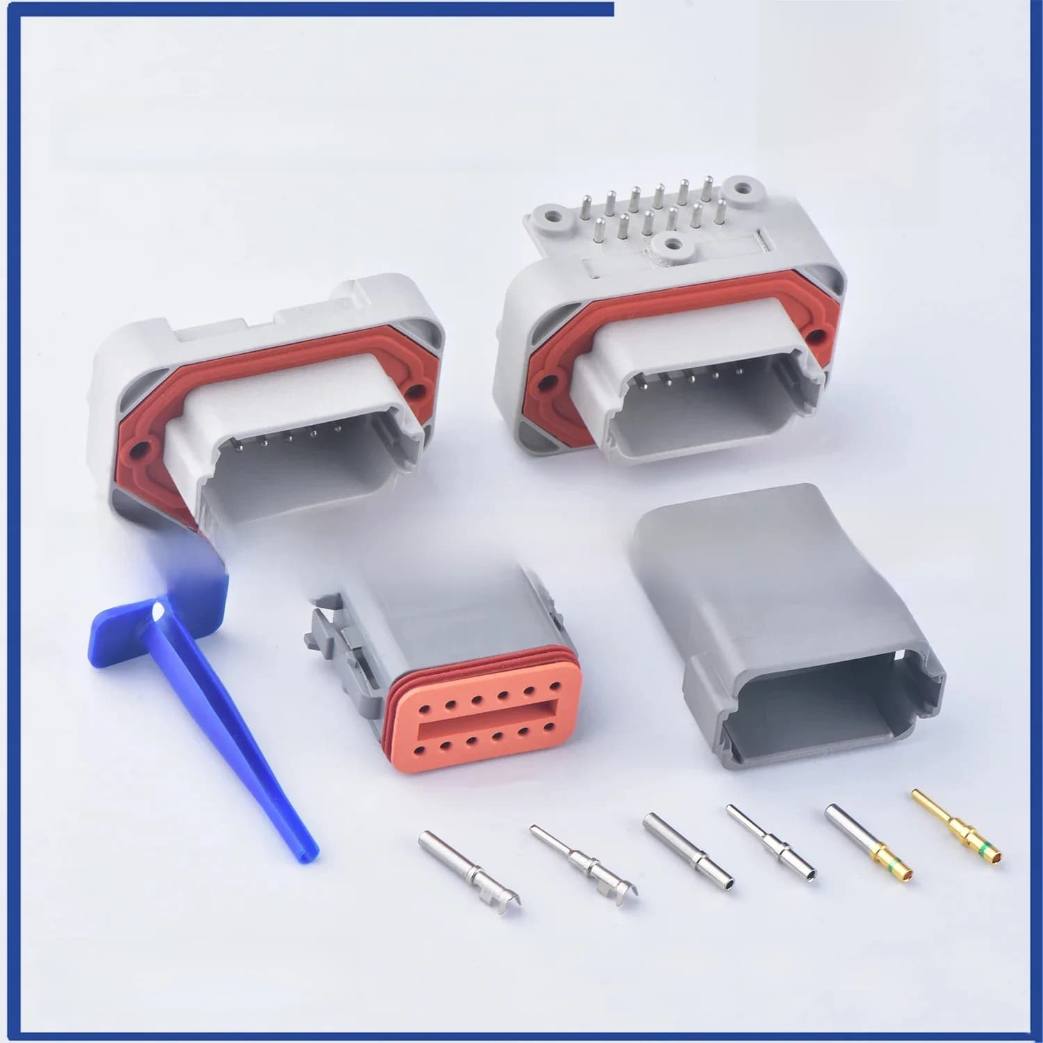 Deuch – connecteur IPD DT 12 broches, DT15-12PA DT13-12PA PBC, siège à aiguille droite, soudure de panneau, prise d'extrémité DT06-12S DT04-12P