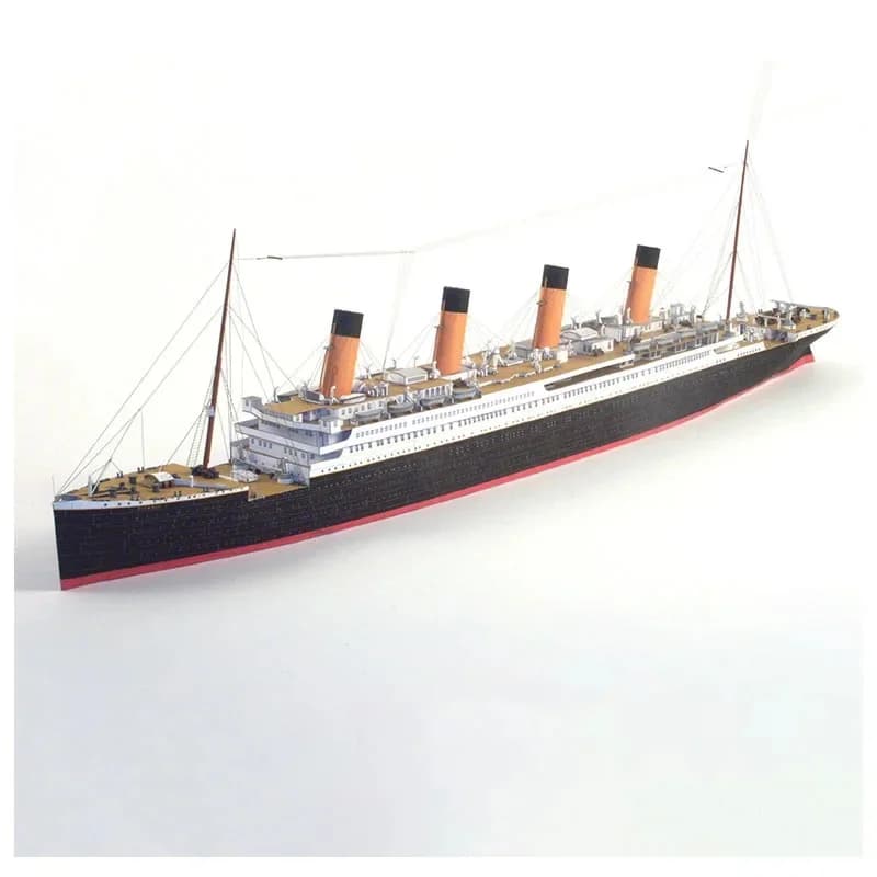 Navire de croisière britannique Titanic 1:400, modèle en papier 3D, puzzle fait à bricolage main, Fan militaire, décoration de bureau à domicile, échelle réelle créative