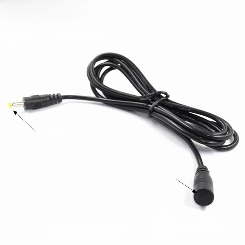 Connecteur d'alimentation cc 4mm x 1.7mm, adaptateur Jack femelle + mâle, câble d'extension 150cm 4.0x1.7MM, ligne 4017, noyau entièrement en cuivre, 1 pièce