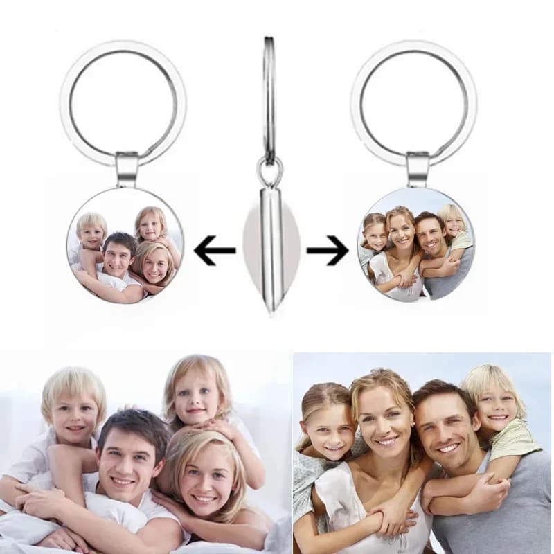 Photo personnalisée mode porte-clés bricolage photo privée personnalisée Photo