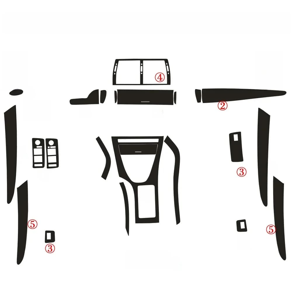 Pour BMW X5 E53 1999-2006, panneau de commande central intérieur, poignée de porte, autocollants en fibre de carbone 3D/5D, accessoires de personnalisation automobile.