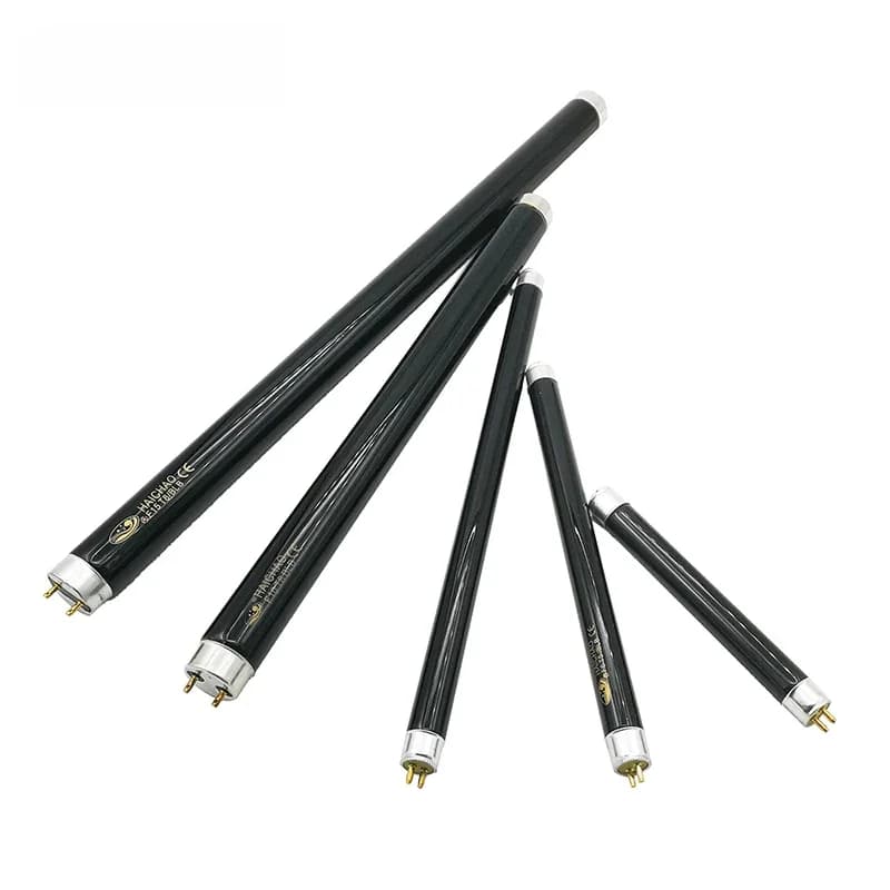 Ampoule BLB noire 4W 6W 8W, lampe ultraviolette T8 10W 15W, tube de détection UVA pour vérification d'argent, lumière UV 365nm pour durcissement de gel.