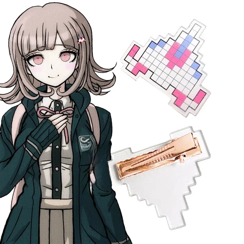 Pince à cheveux Anime Chiaki Nanami, Super recruté une épingle à cheveux d'avion mignon Ronpa, accessoires de cosplay