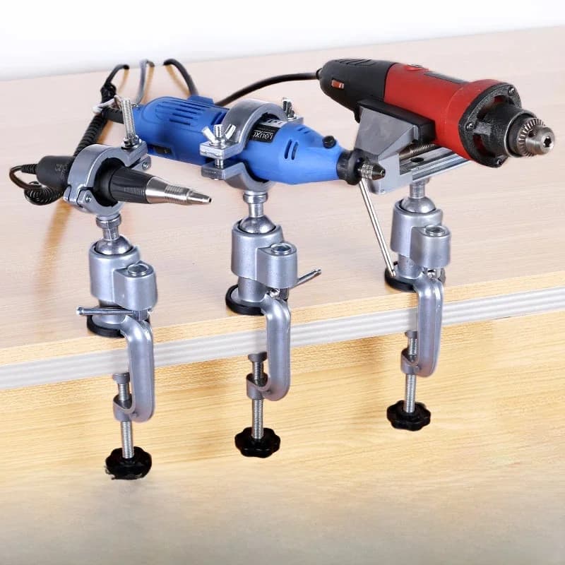 Étau de Table Rotatif à 360 °, Pince d'Établi, Support de Broyeur Électrique Multifonctionnel, Accessoires pour Outil Dremel