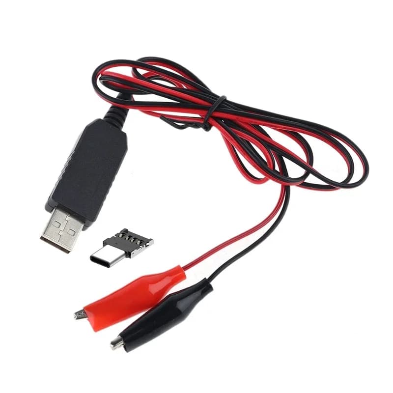 Câble d'alimentation USB de Type C vers 1.5V 3V 4.5V 6V, éliminateur de batterie AA AAA C D, E56B, DIY