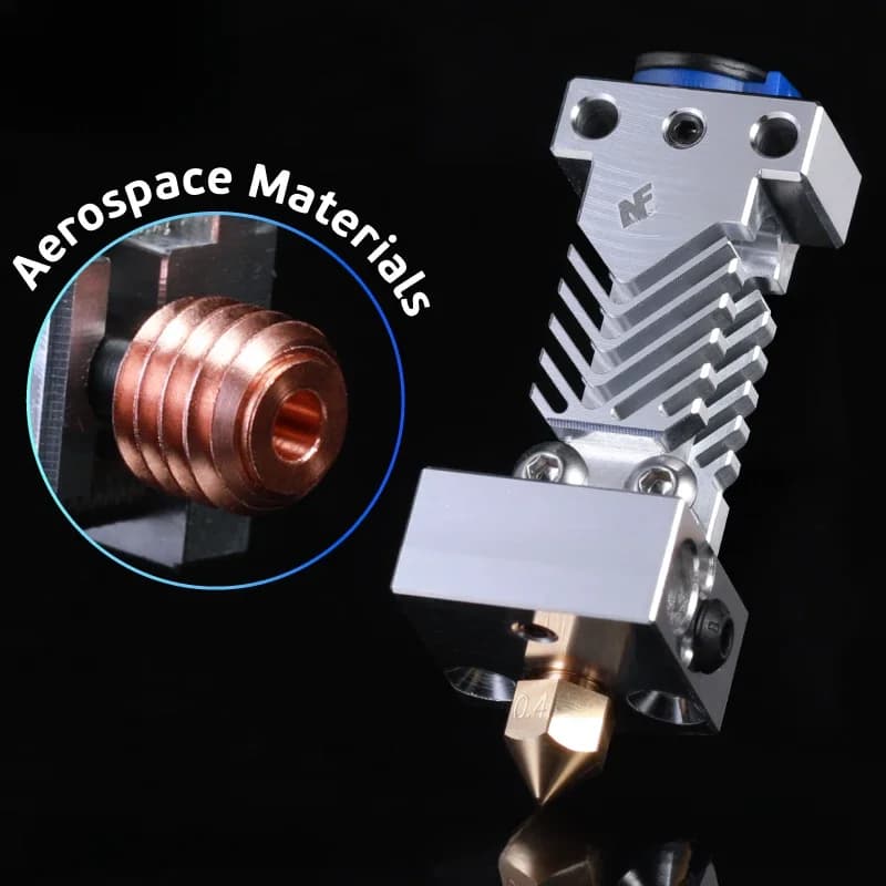 Matériaux aérospatials Mellow NF Zone-CR10S PRO Hotend pour Creality CR10S PRO Micro Swiss MK8, buse, pièces d'imprimante 3D