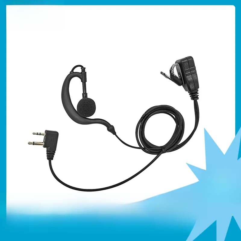 RISENKE-Oreillette mains libres en forme de G, kit audio, interphone Xt60, casque G9, G9 Pro, écouteurs PPT pour talkies-walperforés Midland