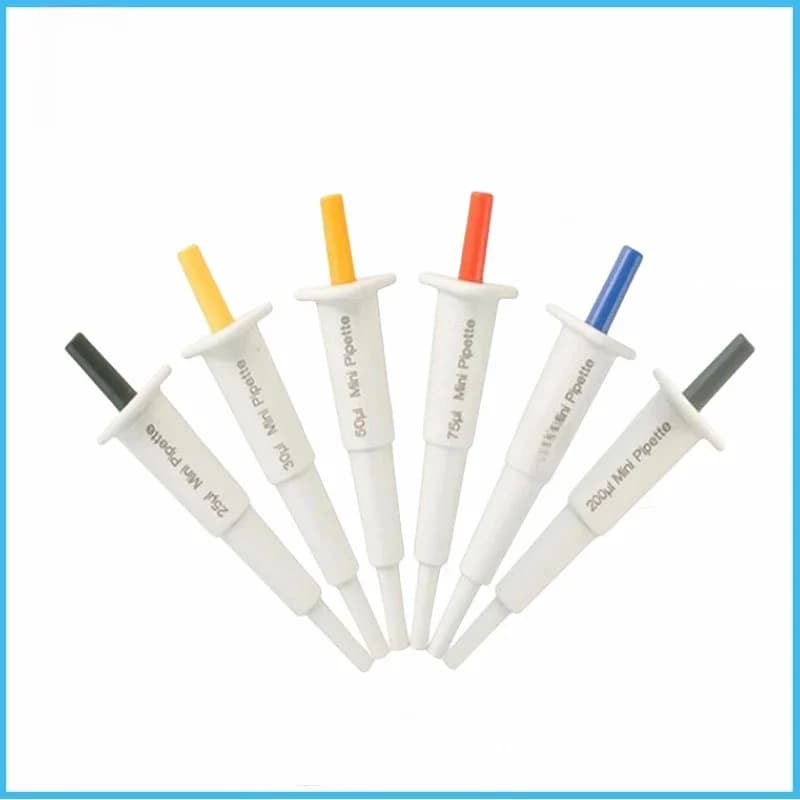 Pipette de laboratoire WEIAI, mini-pipette pour animaux de compagnie, 200 ul, volume fixe, micropipette compatible avec l'équipement de laboratoire universel de 10 μl