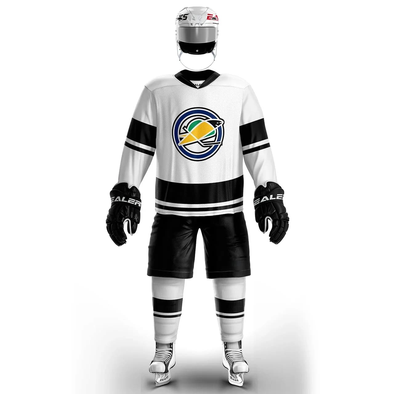 Maillot d'entraînement de hockey sur glace personnalisé et chemise de rue, léger et fin, respirant, blanc, grande taille, série H400, haute qualité, toutes tailles
