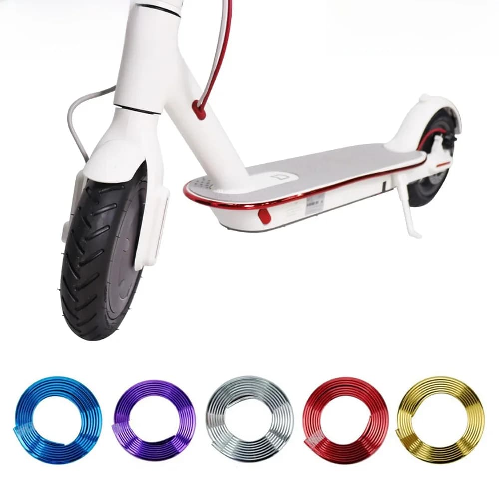 Bandes décoratives de protection pour pare-chocs de trottinette, autocollants pour trottinette électrique M365 Pro, pièces de trottinette