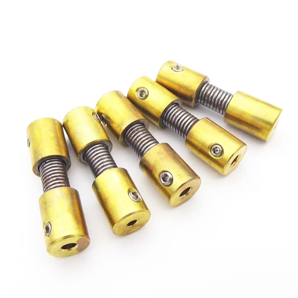 Connecteur de Joint universel d'accouplement à ressort, 4mm 3mm 3.175mm 1/8 "2.3mm 2mm, coupleur pour moteur de brosse, bateaux RC marins, 1 pièce