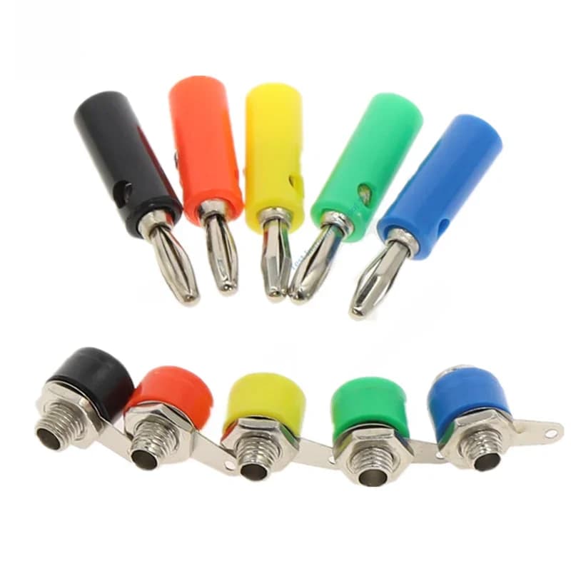 Mâle femelle J072 4mm prise banane mâle femelle pour insérer connecteur broche banane modèle bricolage
