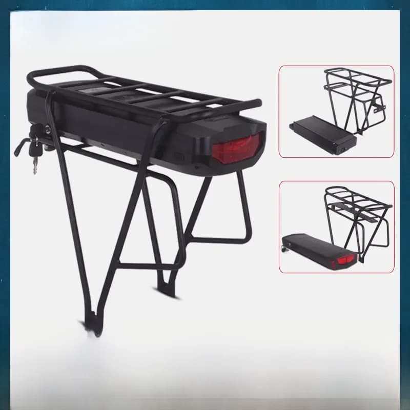 Boîtier de batterie en plastique pour vélo électrique, porte-bagages à double couche, Shanshan, 48V, 36V, 52V
