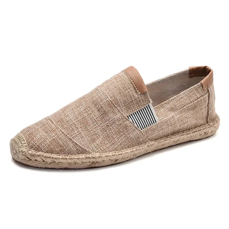 Espadrilles à enfiler pour hommes, chaussures décontractées en toile, respirantes, à la mode chinoise, douces, mocassins de conduite, 2021