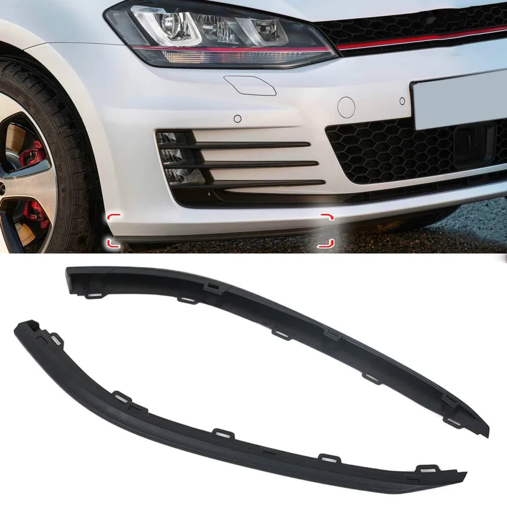 Lèvre de pare-choc avant de voiture, becquet inférieur, déflecteur d'air, garniture de cantonnière pour Volkswagen VW Golf MK7 GTI 2015 2016 2017 5GG 8059039 B9