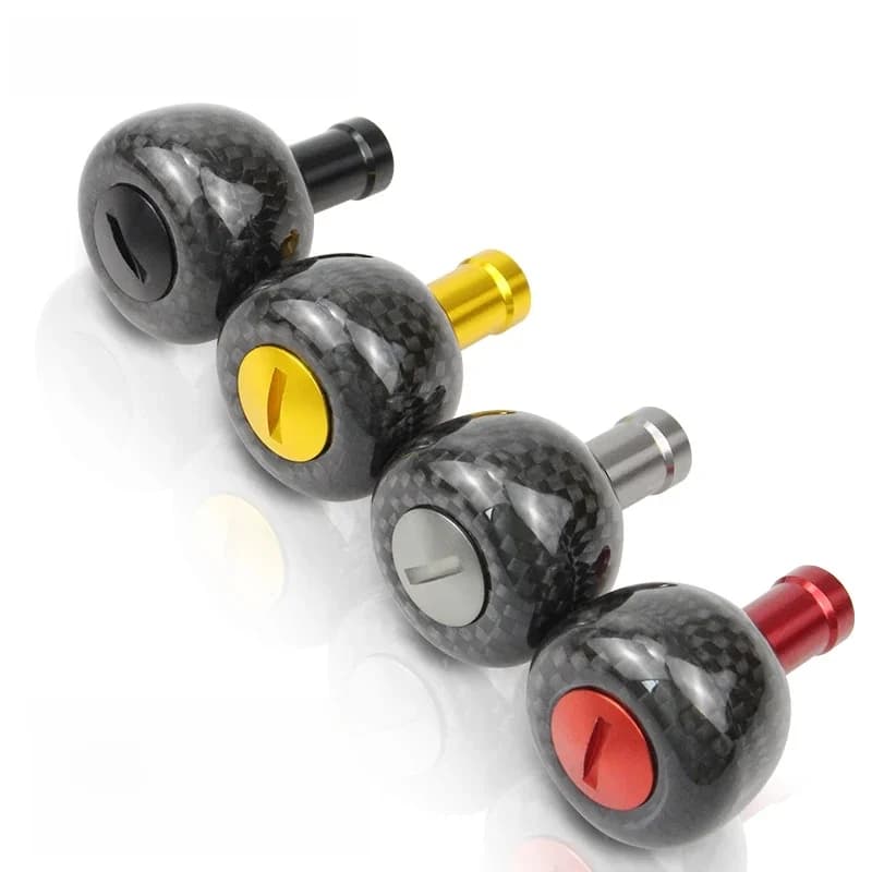 EKfan30MM nouveau Design petit bouton en carbone adapté pour Daiwa Shimano moulinet de pêche Baitcast 1000-5000