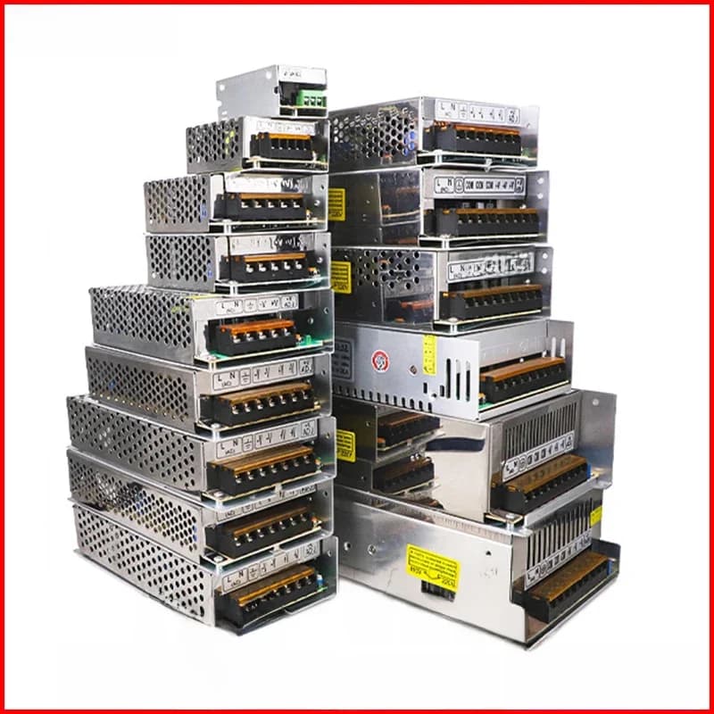 Alimentation à découpage 3V 5V 9V 12V 15V 18V 24V 36V à 1A 2A 3A 5A 6A 8A 10A 20A 50A, transformateur d'éclairage, adaptateur d'alimentation