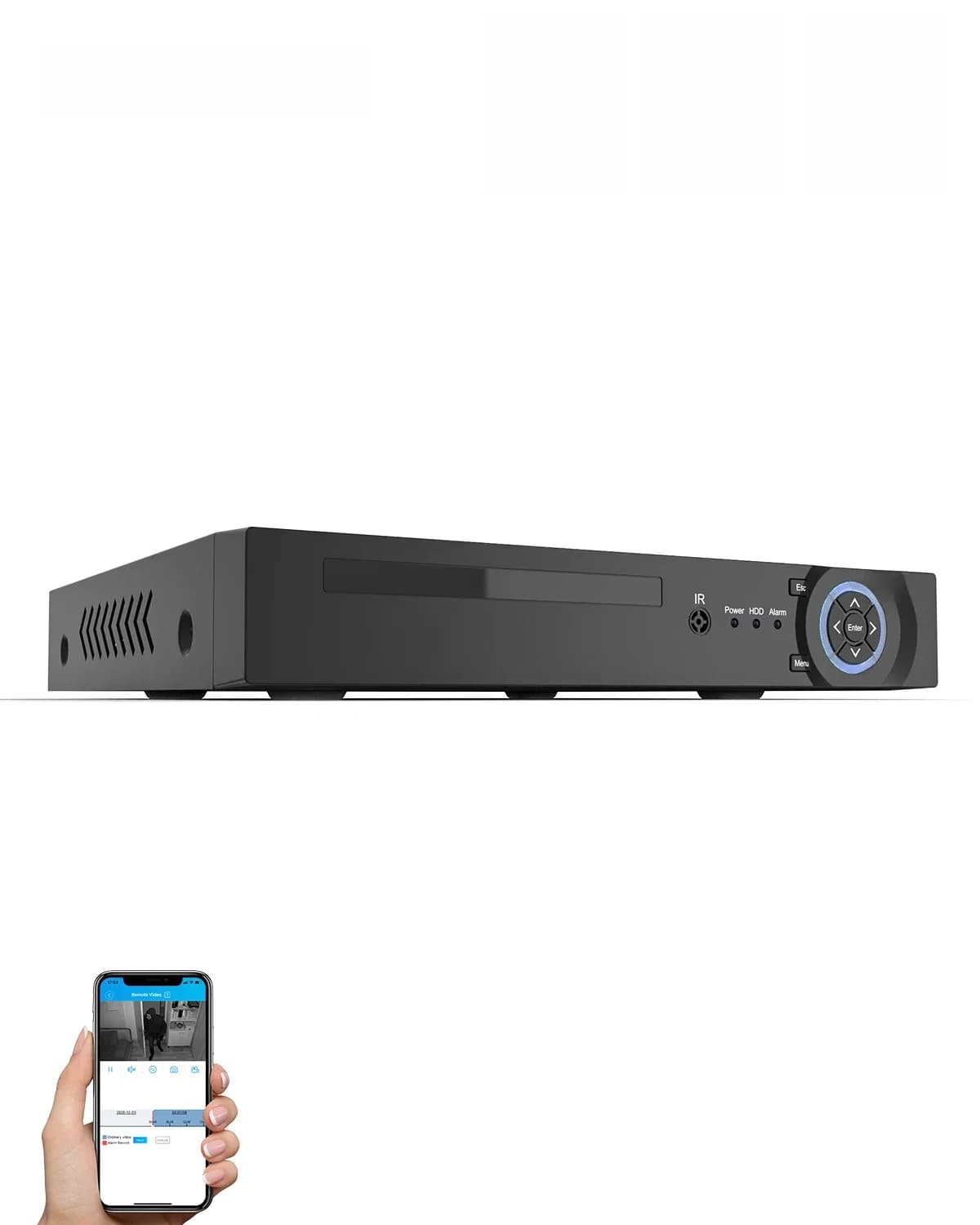 H.View 4K 8Ch Poe Nvr 8Mp Système de sécurité CCTV Détection de visage Surveillance réseau H.265 Enregistreur audio-vidéo Xmeye Onvif