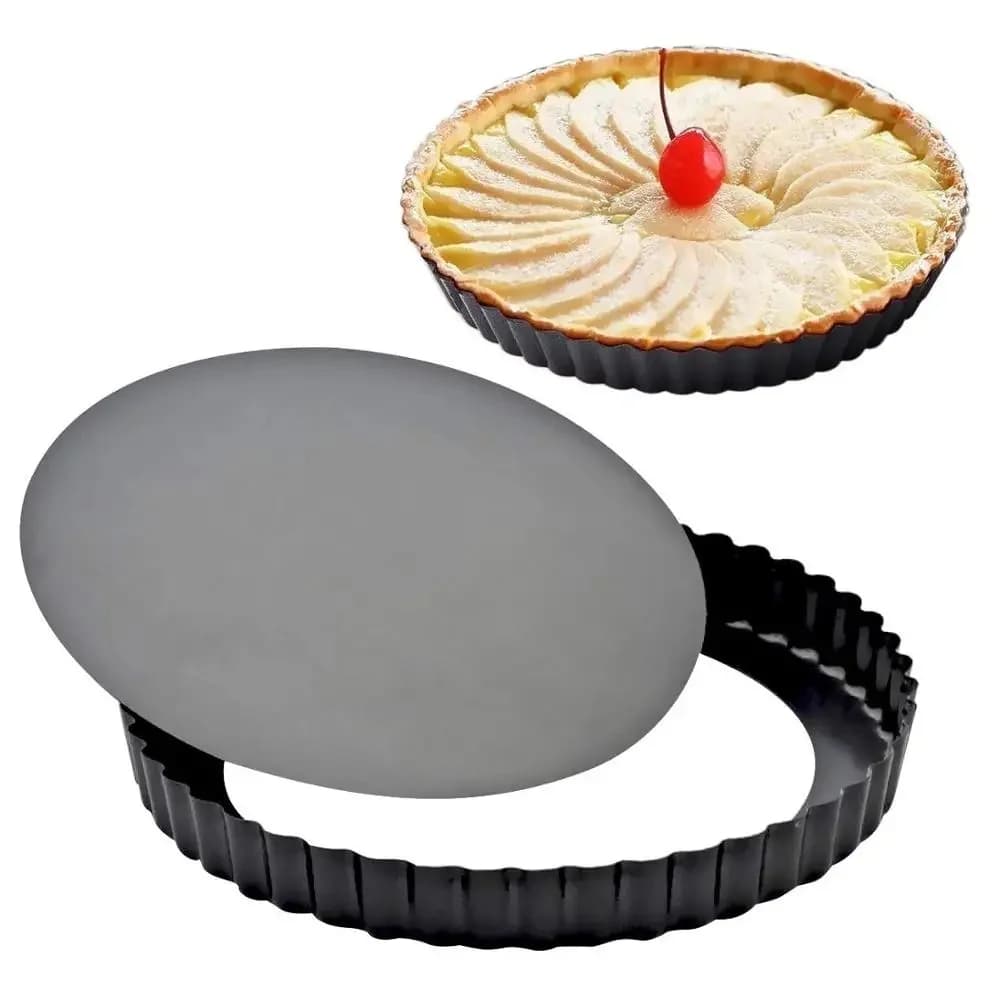 Mini moules à tarte à fond amovible de 24CM, ensemble de moules à tarte, plateau de cuisson, moule à tarte, antiadhésif, amovible, fond ample, poêle à cheesecake