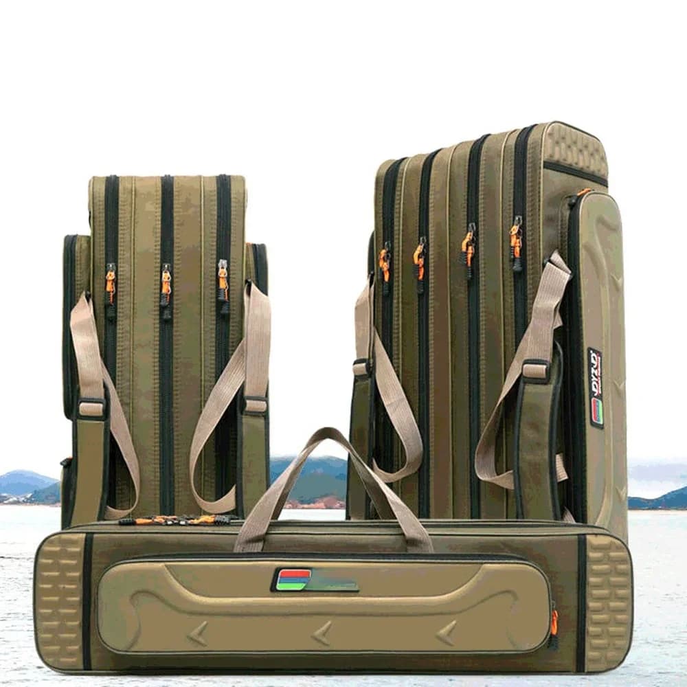 Sacs de pêche étanches à 100 couches, étui de rangement pour moulinet de pêche, sac à dos de grande capacité, équipement et leurres, 80cm, 90cm, 120cm, 3/4 cm, les plus récents