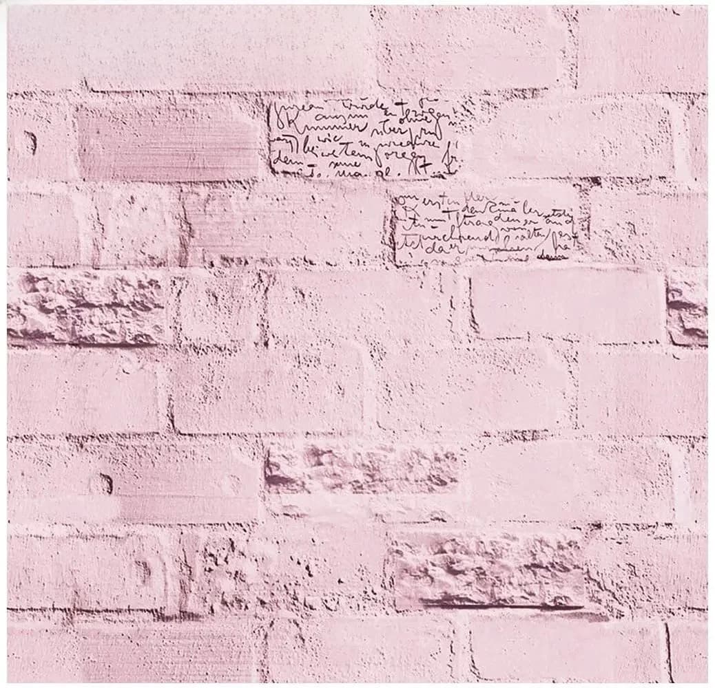 Papier peint auto-adhésif en brique rose, papier peint amovible en vinyle auto-adhésif imperméable en pierre de brique, papier de Contact pour la décoration de la maison
